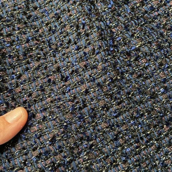 NWT J. Crew Sparkly Navy Tweed Shift Dress 10 - Picture 12 of 13